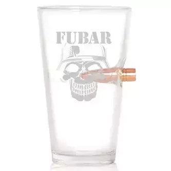 Szklanka do piwa z nabojem .50 FUBAR