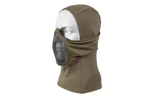 Thermoactieve bivakmuts met masker - olijfgroen