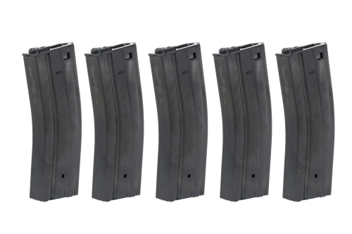 Zestaw 5 magazynków Hi-Cap 350 kulek Arcturus EMM M4/M16 Metal Wheel (QPQ) Czarny