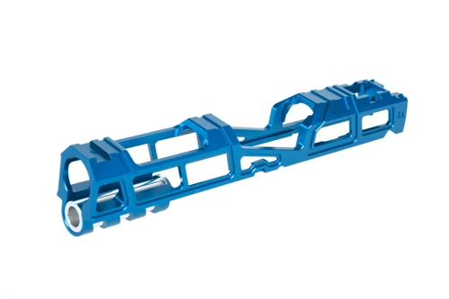 Aluminiowy zamek LA Capa Customs HYPER do replik TM Hi-Capa 5.1 Niebieski