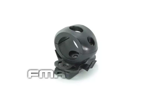 Fixation pour lampe de tête (25 mm) - noir