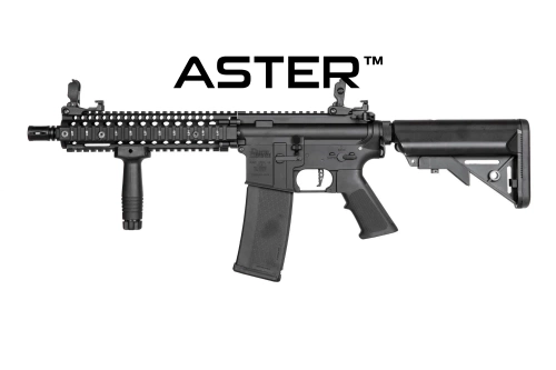 Replika karabinka Daniel Defense® MK18 SA-E19 EDGE 2.0™GATE ASTER - czarna