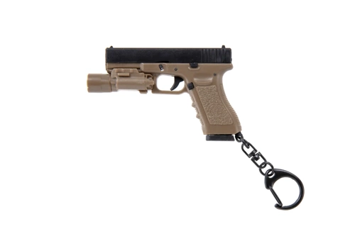 Wosport Keyring Gun with Flashlight Half-Tan