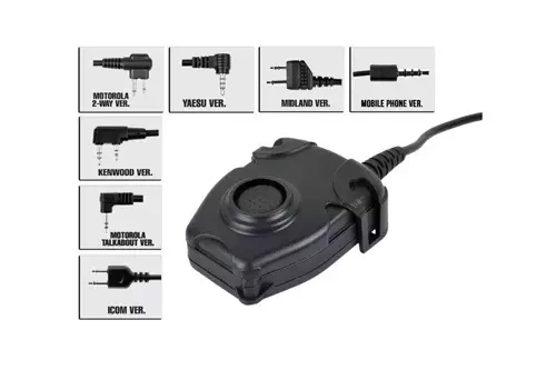 zPeltor Military plug PTT (Yaesu)