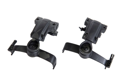 Adaptador de auriculares Comtac Woport para raíles tipo ARC (Tipo AMP) MC Negro