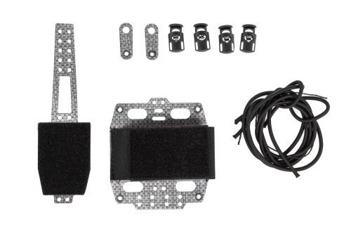 NVG batterijdeksel voor Wosport Bridgeweight helm Zwart