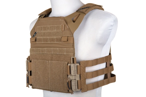 Chaleco plate carrier Ape Force Gear JPC 2.0 Marrón coyote