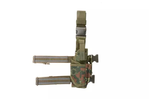 Thigh holster with magazine pouch