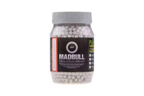 Kulki 0.36g Madbull Heavy White 2000 szt