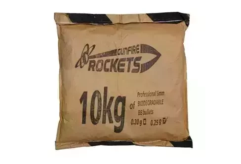 Bolas biodegradables 0.25g Rockets Professional 40000 uds