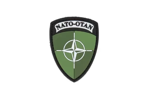 PVC patch - NATO shield - Green