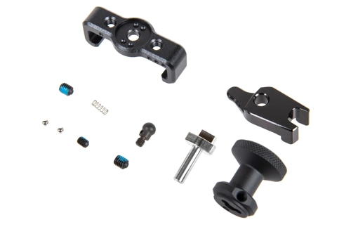 Enlarged Type 2 TTI Airsoft reloading lever with fire selector for AAP01 Black