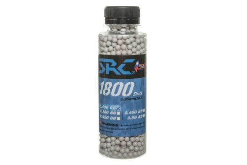 SRC kogels 0,4g flesje 1800 stuks Wit