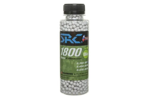 SRC BIO balletjes 0,36 g flesje 1800 stuks Wit