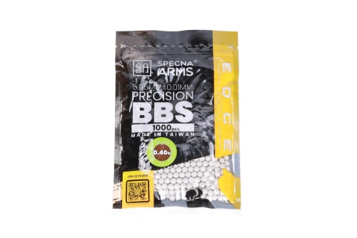 airsoft 0.40g Specna Arms EDGE ULTRA™ BIO billes de précision 1000 pièces Blanc