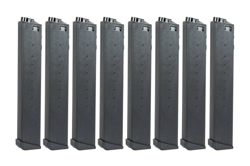 Chargeur Hi-Cap 330 balles pour répliquess PDW9 (lot de 8)