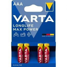 Sada 4 kusů baterií LR03 (AAA) Varta Longlife Max Power 1,5 V AAA B4