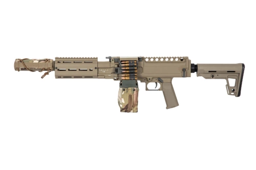 Replika lekkiego karabinu maszynowego AQUILA VII LMG - tan (OUTLET)