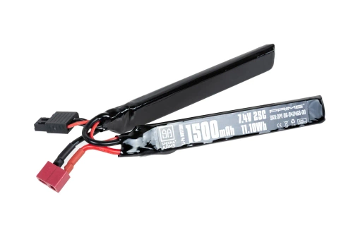 Acumulador Li-Po Specna Arms x Gens Ace 1500 mAh 25C de 2 módulos 2S1P 7.4V T-Deans G-Tech