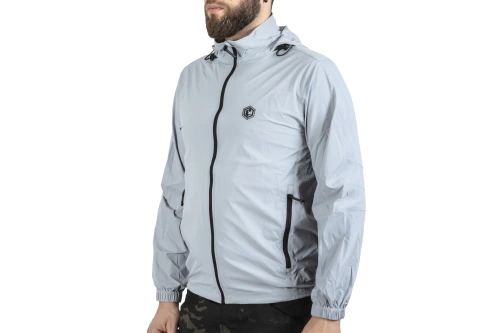 Emerson Gear Blue Label Star Light Grey Bunda proti větru