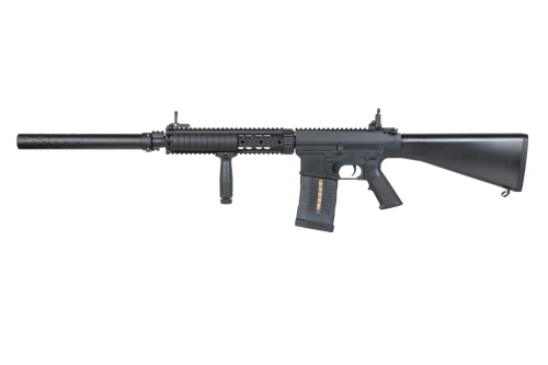 airsoft A&amp;K SR25-P-N Rifle Selector Versión Polímero