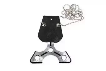 Naszyjnik/brelok shuriken - czarny