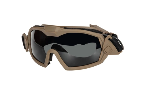 Tactical Goggles with Fan - Tan