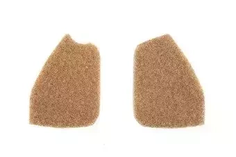 Pegatinas de velcro para los protectores de oídos - Tan