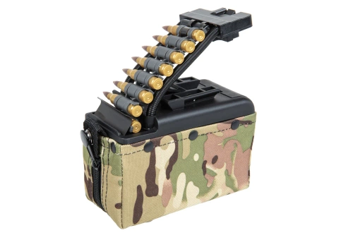 A&amp;K electric box magazine for 2,000 rounds for M249 type replicas with imitation MC ammunition