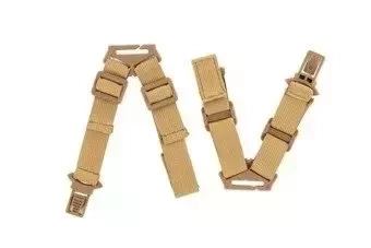 Jeu de boucles de masque pour casque- tan