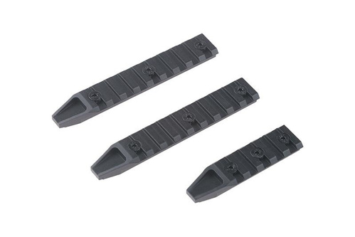 Zestaw 3 szyn Keymod - czarny