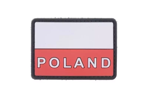 Parche 3D - Bandera de Polonia con la inscripción Polonia