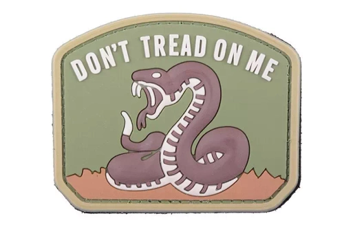 3D patch – Don't Tread On Me - coyote