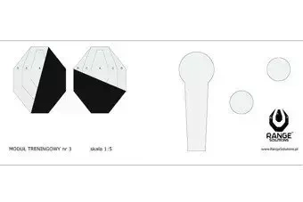 Cibles de tir Drill-3 - 50 pièces.