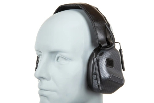 Wosport HD-12 active ear defenders IPSC Gen 5 Carbon Fiber version