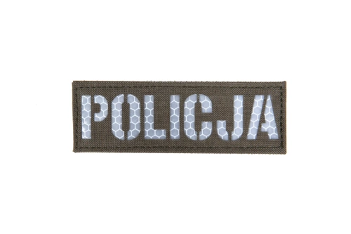 POLICE Reflective badge - Ranger Green