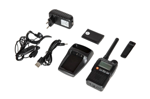 Ruční dvoukanálová vysílačka UV-3R (VHF/UHF), 2W