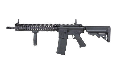 Specna Arms Daniel Defense® MK18 SA-P26 Prime™ Aster II ETU airsoft Carbine with Single Fire Only Brushless Motor Black