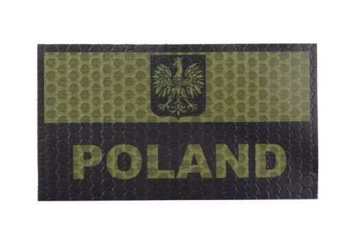 IR Patch - A1 Polish Flag with Inscription - OD