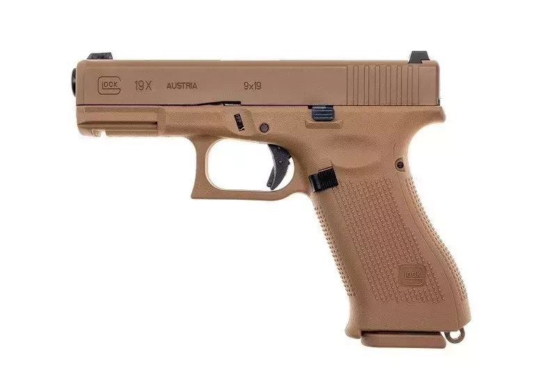 新品 GLOCK 19X ガスガン Replika pistoletu GBB Glock 19X Green Gas - Coyote - airsoft, asg