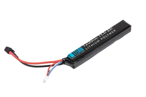 Titan 1200mAh 11.1V 25C Li-Po batterij Deans Stick