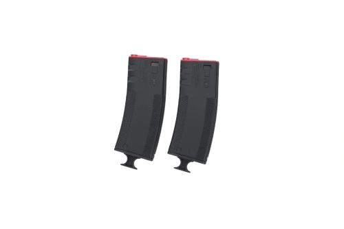 Set van 2 mid-cap 250-kogelmagazijnen King Arms x Troy Battlemag voor M4/M16-replica's