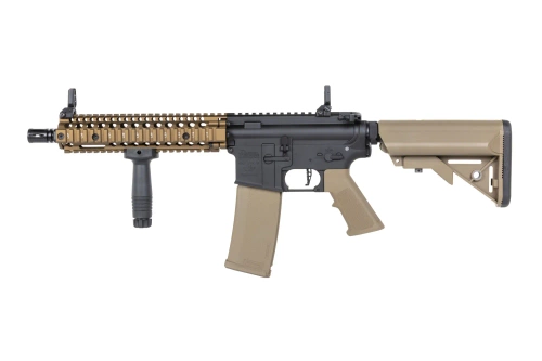 Specna Arms Daniel Defense® MK18 SA-P19 Prime™ Aster II ETU airsoft Carbine avec Single Fire Only Chaos Bronze Brushless Motor