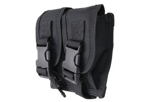 Double grenade pouch   -  BLACK