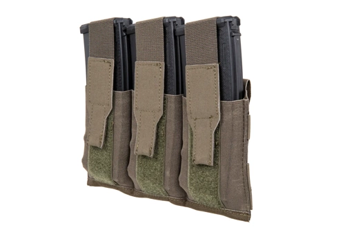 Triple magazine loader with flap Wosport Ranger Green