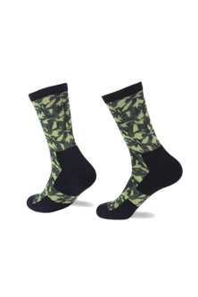 Na Giean BOULDER WAY MEDIUM CREW socks BWCM5002 HIGH SUMMER M (41-43) Black-green