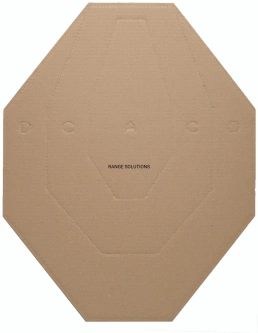 IPSC Range Solution Bouclier en carton brun 50 pièces