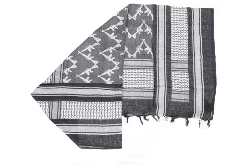 Chusta Specna Arms typu Shemagh Double Gun Czarno-biała