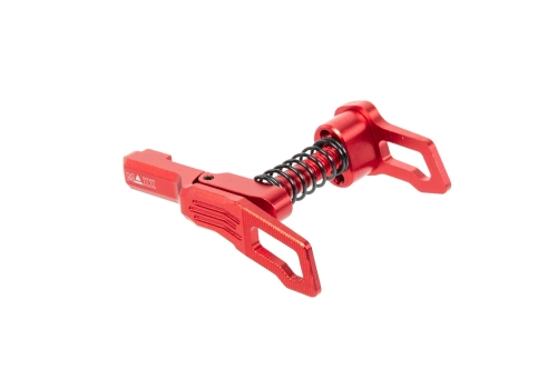 Aluminium Maxx Model Advanced Type B magazine release for MTW M4 replicas Red