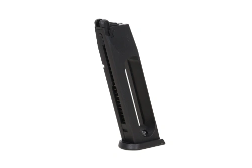 airsoft CZ P-09, cargador de baja capacidad para 25 bolas de CO₂